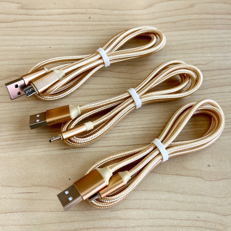 3-Pack Micro USB Fast Charger Data Sync Cable Cord Samsung LG HTC Android gallery