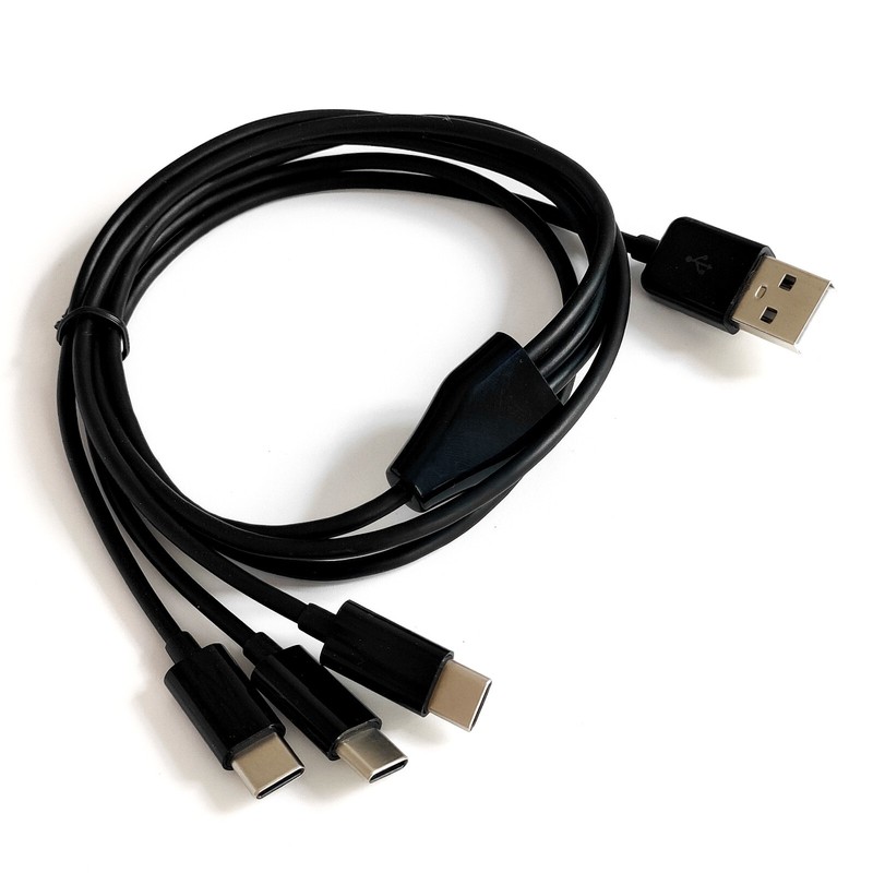 1m 3ft 3 in 1 type c usb charger cable for Samsung Galaxy S10 Note9 Moto G PS 5