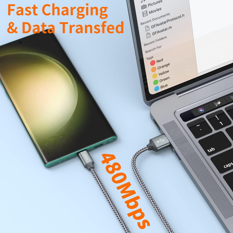 USB Type C Cable,Usb a to USB C 3A Fast Charging (3.3Ft 2-Pack) Braided Charge C gallery