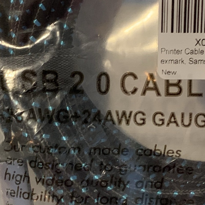 JewMod USB 2.0 Printer Cable 25 feet USB Type A to B Male Cord High Speed gallery