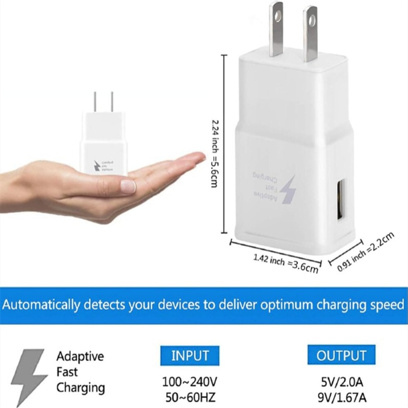 For Samsung Galaxy S10 S10e S10+ Charger Block USB Fast Travel Power Adapter LOT