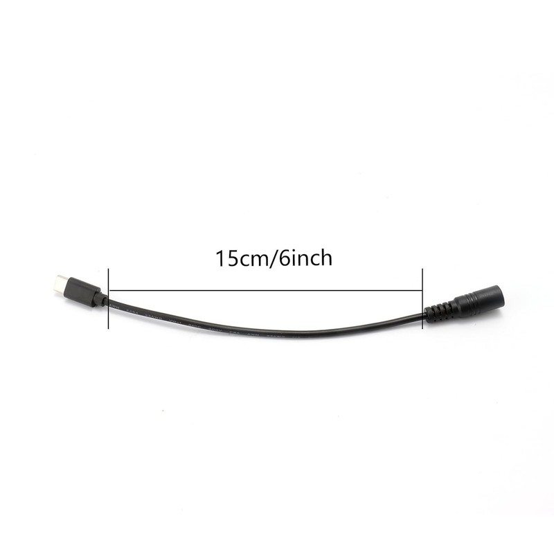 2pcs DC 5.5mm x 2.5mm to USB C Power Cord DC 5525 Female to USB Type C Male P... gallery
