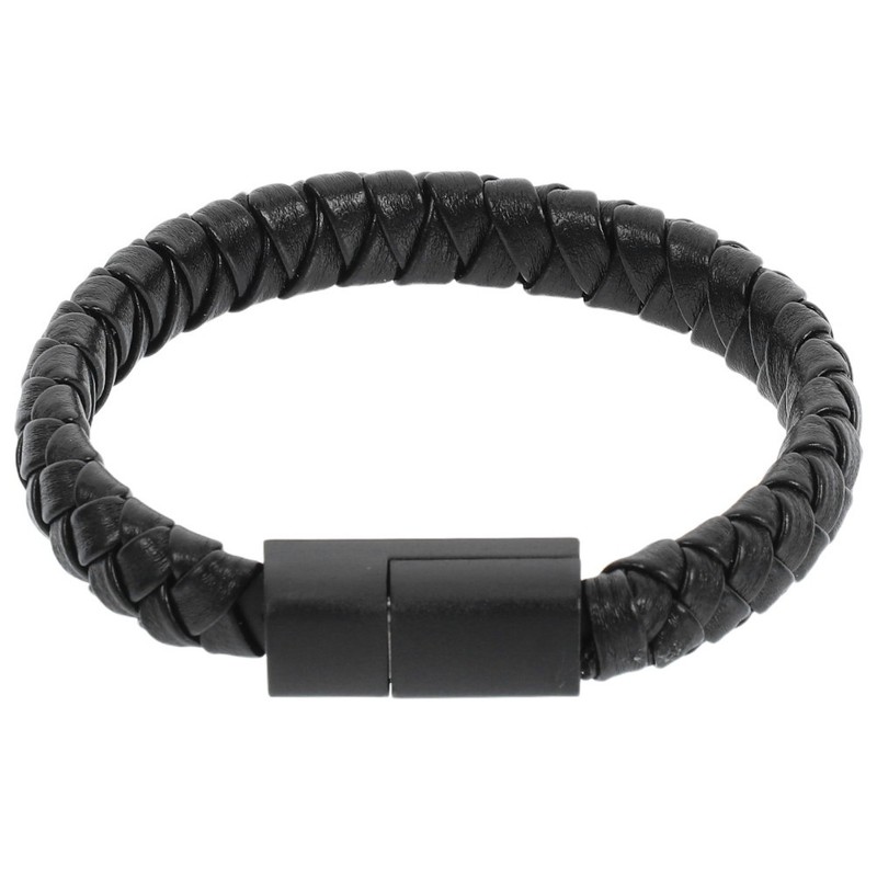 Type C Charger Cable USB C Bracelet Style Fast Charging and Data Black gallery