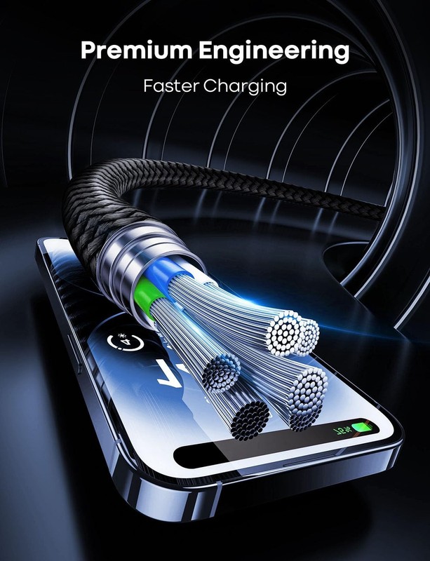 20FT Fast Charging USB C Cable 2-Pack - Nylon, Tangle-Free Design gallery