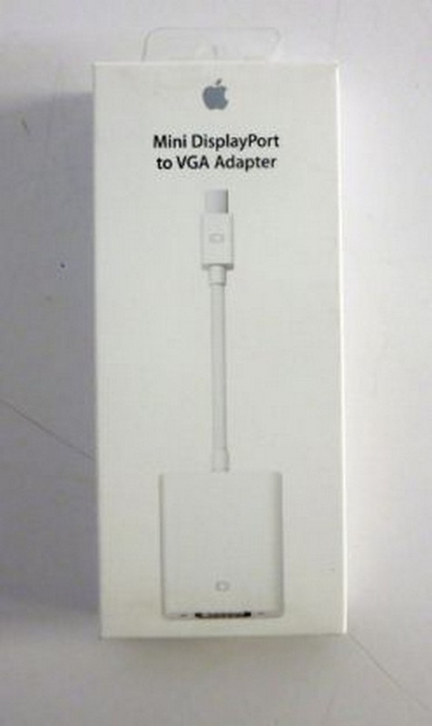 APPLE MB572Z/B MINI DISPLAY PORT TO VGA ADAPTER – LOT OF TWO (2)
