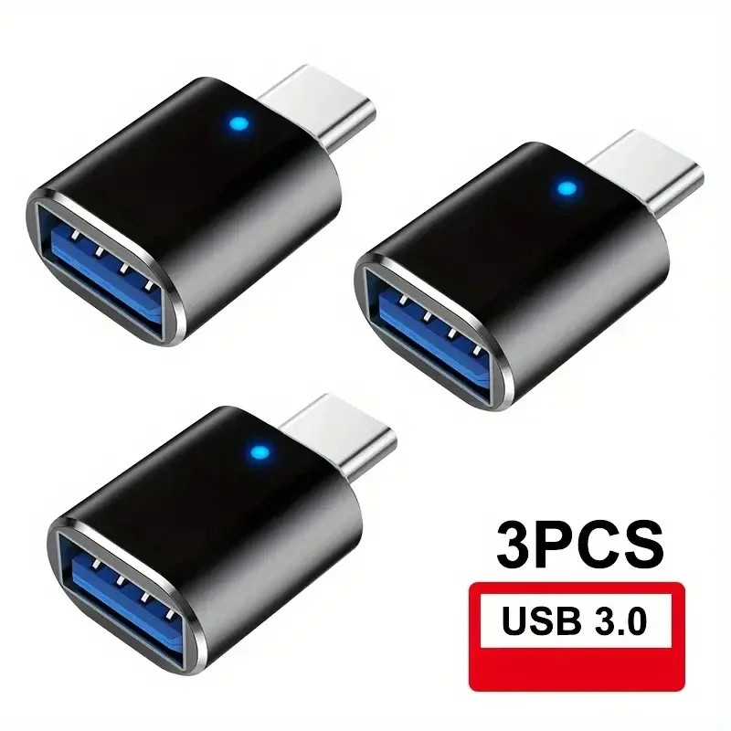 Three To Five Pcs USB 3.0 OTG Adapter Type C To USB A Male Female Cable For