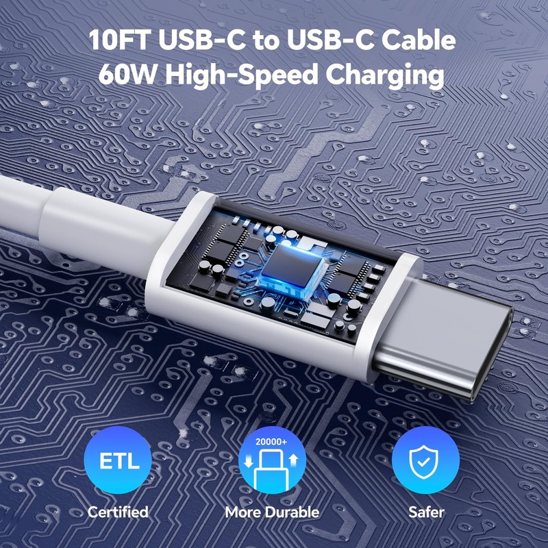 Compatible with iPhone 16/15 Charger Fast Charging, 20W Dual Port USB C & USB... gallery