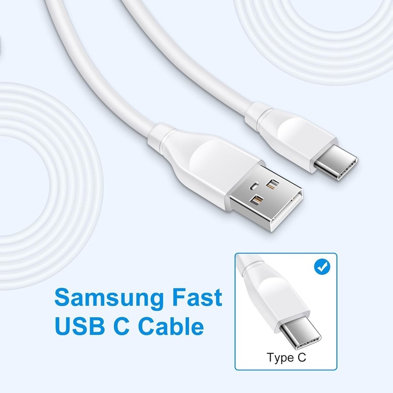 Samsung S25 Fast Charging Cable 3Pack Short USB C Cable 3ft USB A to Type C 3A C gallery