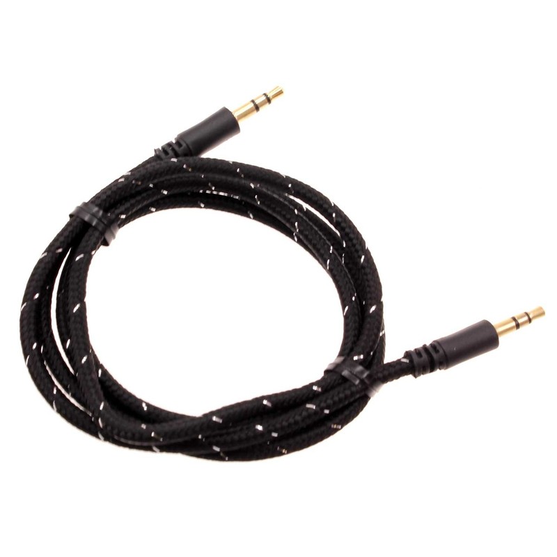 Aux Cable 3.5mm Adapter Car Stereo Aux-in Audio Cord Speaker for Cell Phones