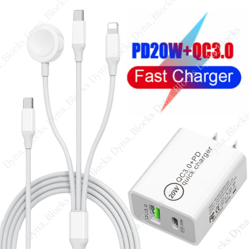 For iPhone 16 15 14 Apple Watch 9 8 USB C Magnetic Charger Type C Power Adapter