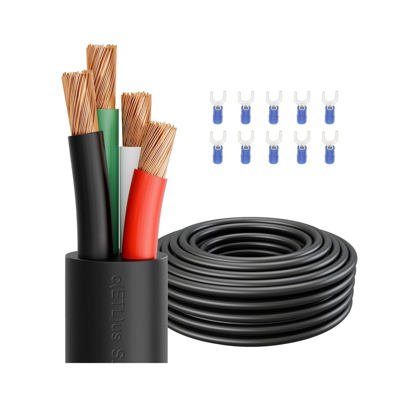 Firmerst 14/4 Outdoor-Rated Mini-Split Cable 100 Feet,Weatherproof Wire for A...