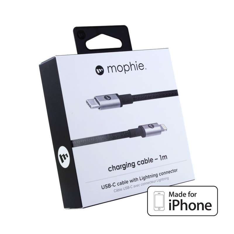 New Mophie – USB C To Apple charging Cable 3.2ft (1m) – Black
