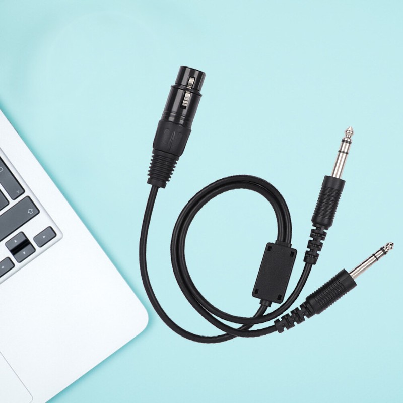 Aviation Headset Cable 5 Pin Headset Cable For XLR To GA Dual Plug