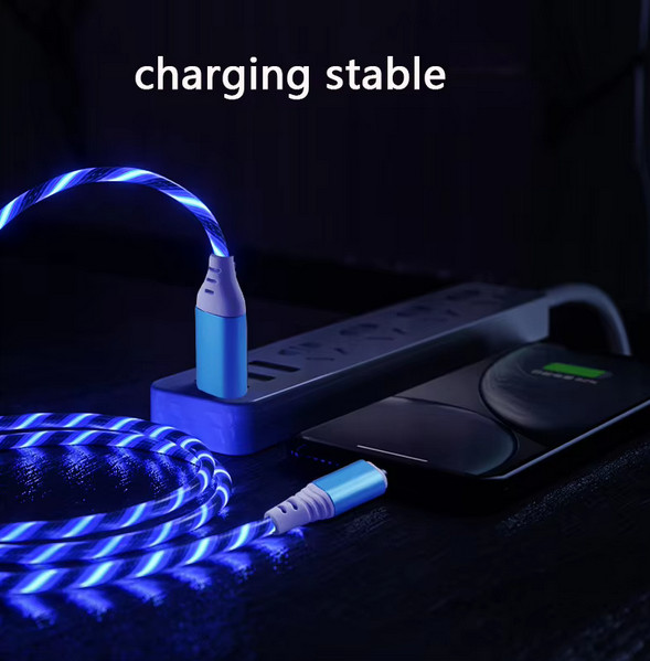 3ft LED Light-Up Charging Cable Flowing LED Charger Cord for iPhone 12/11 Series gallery