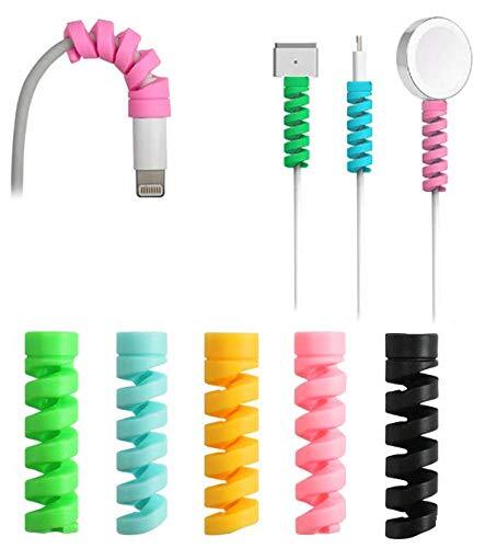 20 Pack Charging Cable Protector Spiral Tube Wire Protectors Cord Sleeve