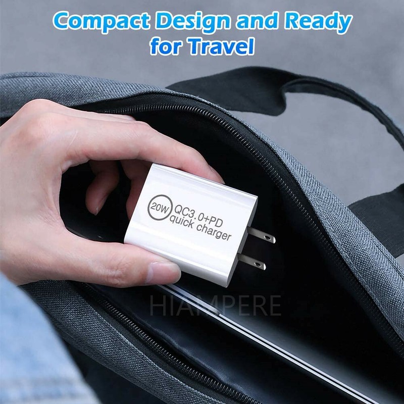 Type C 20W PD Fast Charger Adapter USB C To iPhone Cable For iPhone 14/13/12/11 gallery