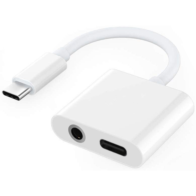 USB-C Headphone Adapter Earphone 3.5mm Jack Type-C Charger Port for Cell Phones