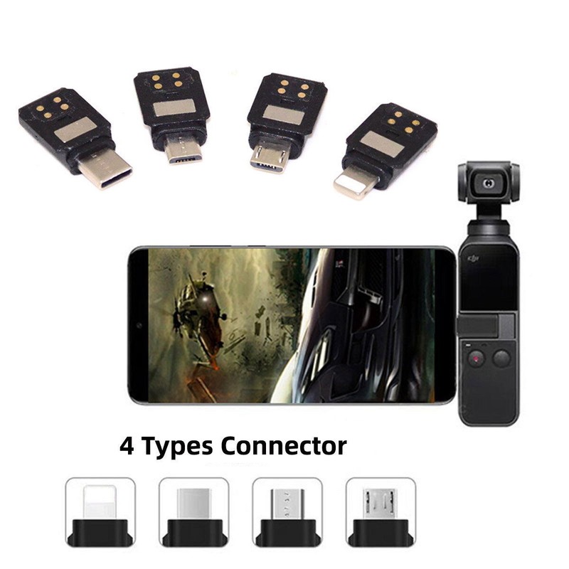 CABLECY USB-C & Micro & 8P Adapter Connector Interface Handheld Gimbal Camera gallery