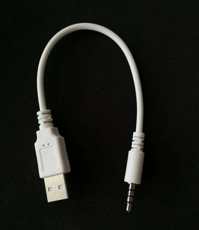 3.5mm Male Jack To USB 2.0 A Male Car AUX Audio Adapter Converter Cable 20cm