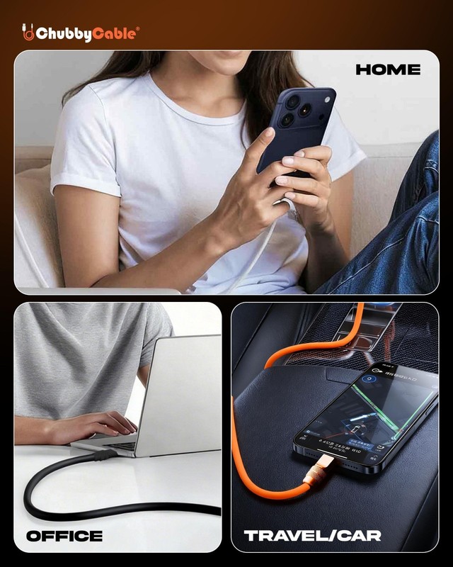 240W Fast Charging USB C Cable, Durable Silicone Data Transfer, Type-C to Type-C gallery
