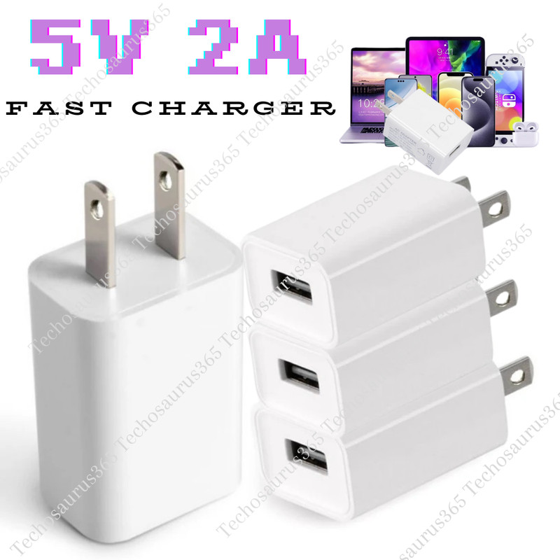1/3/5Pack Universal 5V 2A USB Wall Charger AC Power Adapter US Charging Plug Lot
