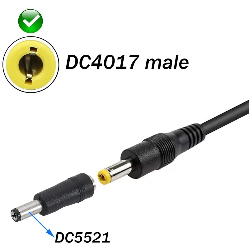 5 PCS DC 4.0x1.7mm Female To 5.5x2.1mm Male Plug Power Converter Laptop PC gallery