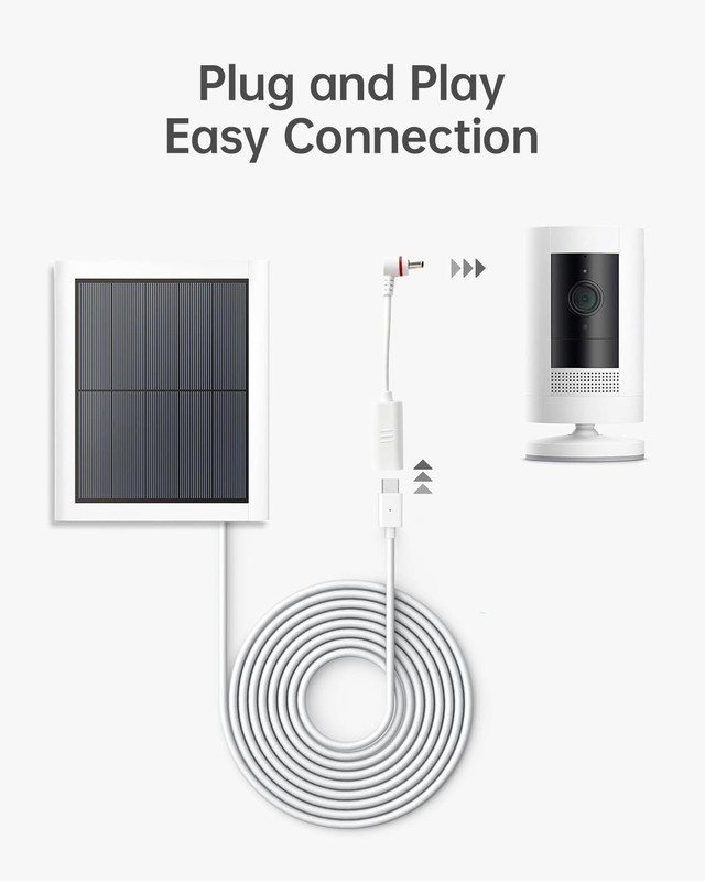 USB C to Barrel Plug Adapter for Ring Stick Up Cameras Power Converter gallery