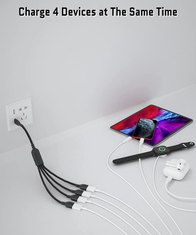 USB Splitter 1 in 4 Out 1FTUSBA Charger Sp-LitterMulti Port USBA Y CableUSB E... gallery