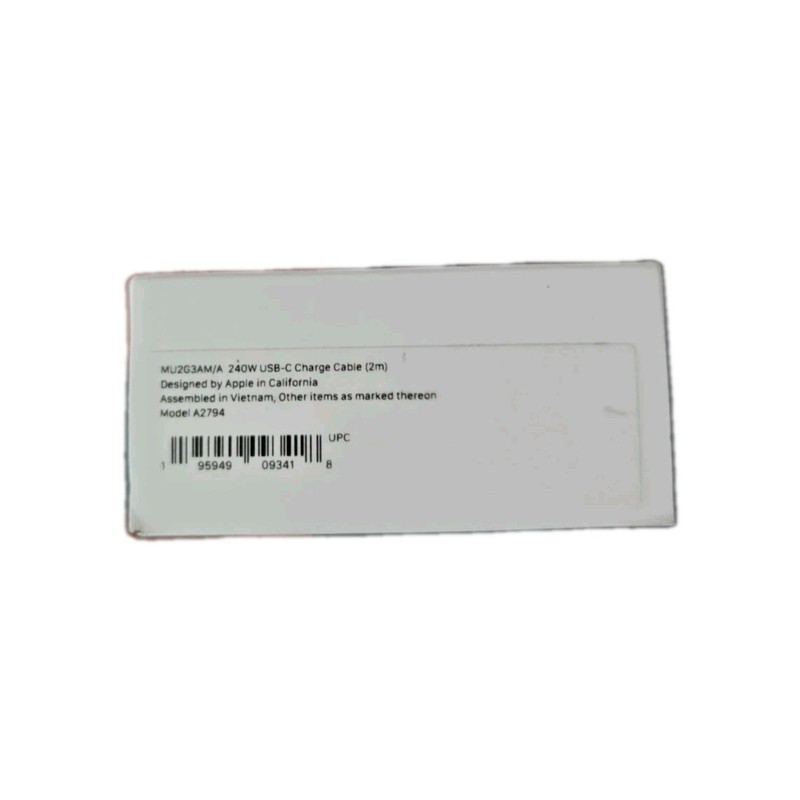 Apple USB-C 240W 2M Fast Charger Cable for iPhone 15/16/Pro Max - New (Open Box) gallery