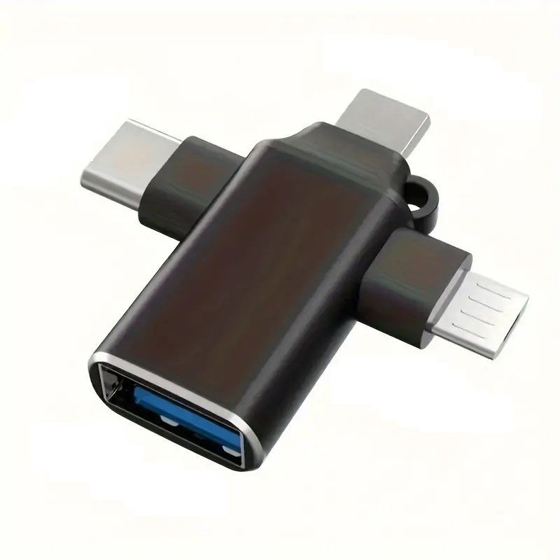 Versatile 4 In 1 OTG Adapter: Connect Multiple Devices with Ease and Convenience