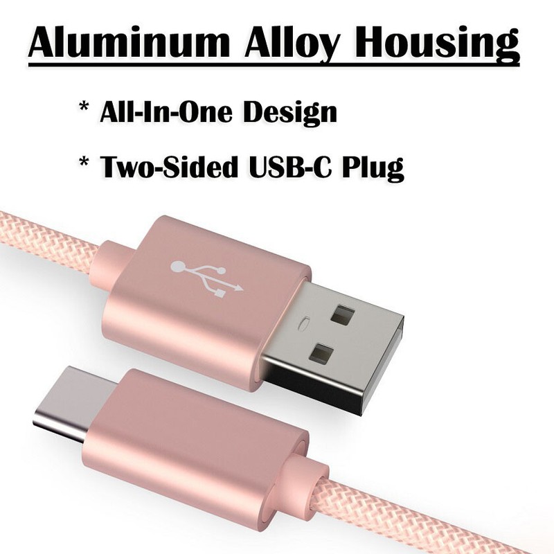 Braided USB Type-C Data Charger Adapter Cable For TCL 20 R Pro 5G 20L+ 20B 20S gallery