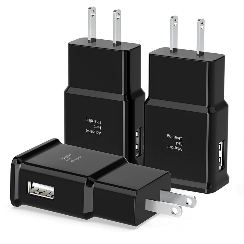 3Pack Android Phone Wall Charger Block 4ft Type USB C Charging Cable For Samsung