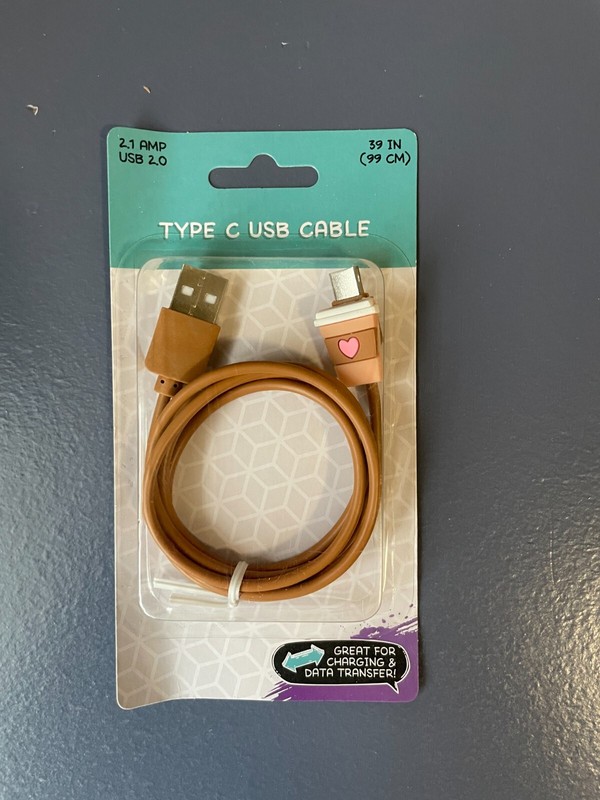 USB 2.0 Cable Type C 2.1 Amp – 39 IN – e15