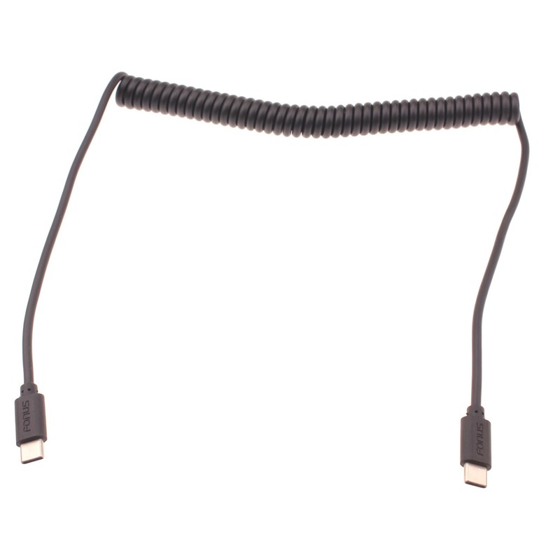 For Samsung Galaxy S20/S21/Plus/Ultra – USB-C to TYPE-C Coiled Cable Fast