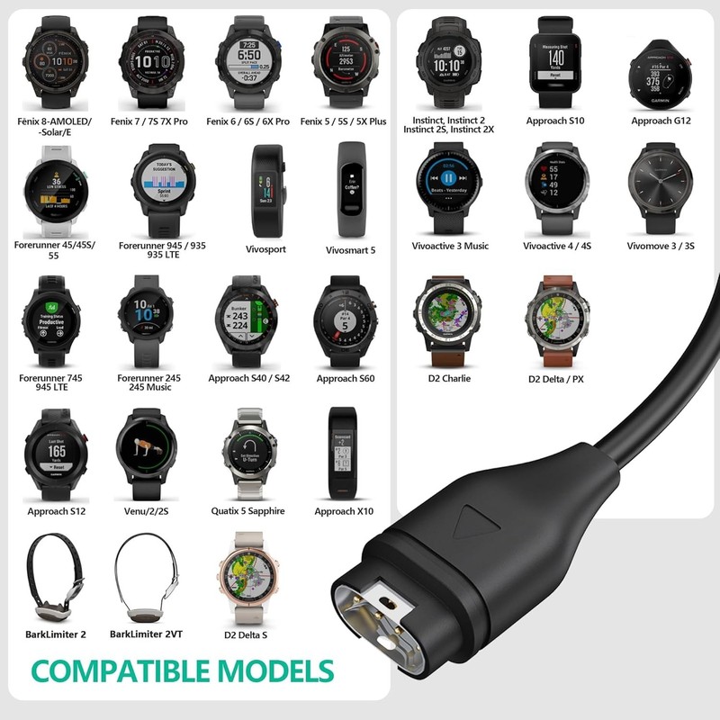 Efficient 3-Pack Garmin USB Charger Cable - Fast Charging for Active Lifestyles gallery