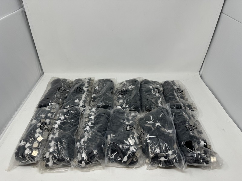 240X 3Ft Black Flat 30 Pin USB Charger Cable Cord for iPhone 4S iPod 4th Ipad 2
