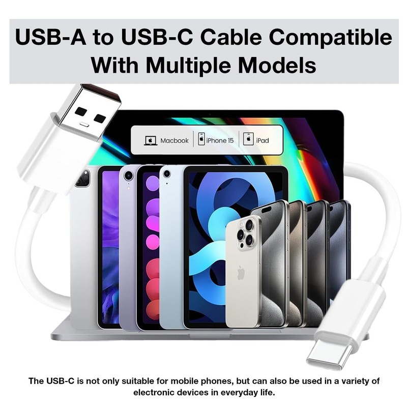 Car Carplay Cable for iPhone 17/Air/16/16 e/15 Max Plus, 2-Pack [3ft+3ft] USB... gallery