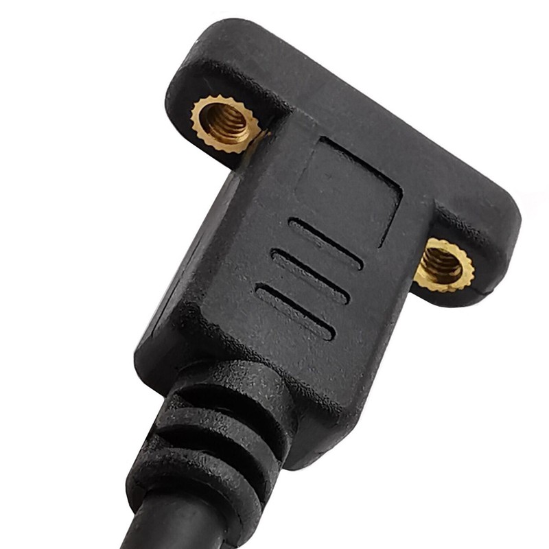 USB 3.1 Type C Male to Female Panel Mount Screw Hole Data Sync Extension Cable gallery