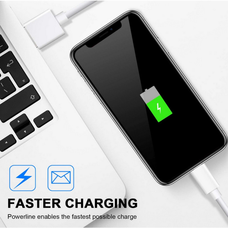 100-PACK USB Charger Cable Fast Charging Cord For iPhone 14 13 12 11 XR 8 SE LOT gallery