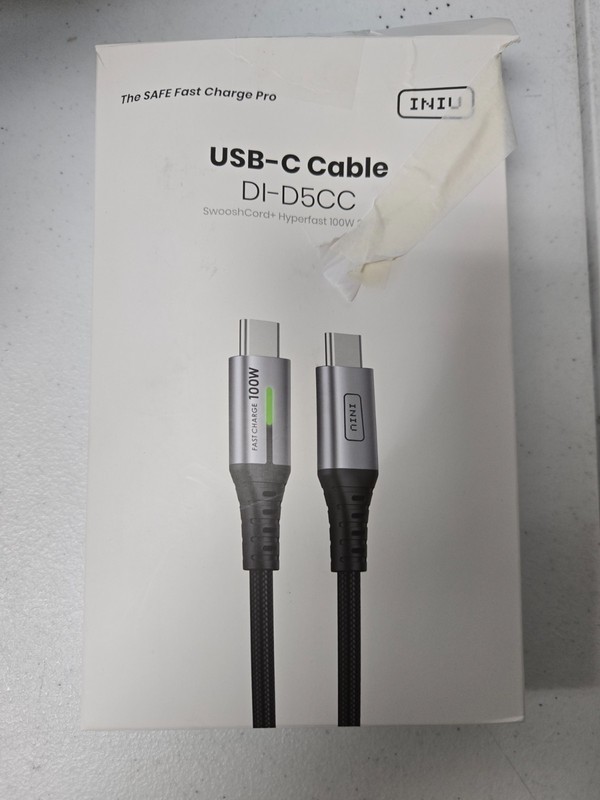 USB C Cable 6.6ft 2-Pack 100W USB C to C Fast Charging Cord Braided Type C *CG-1
