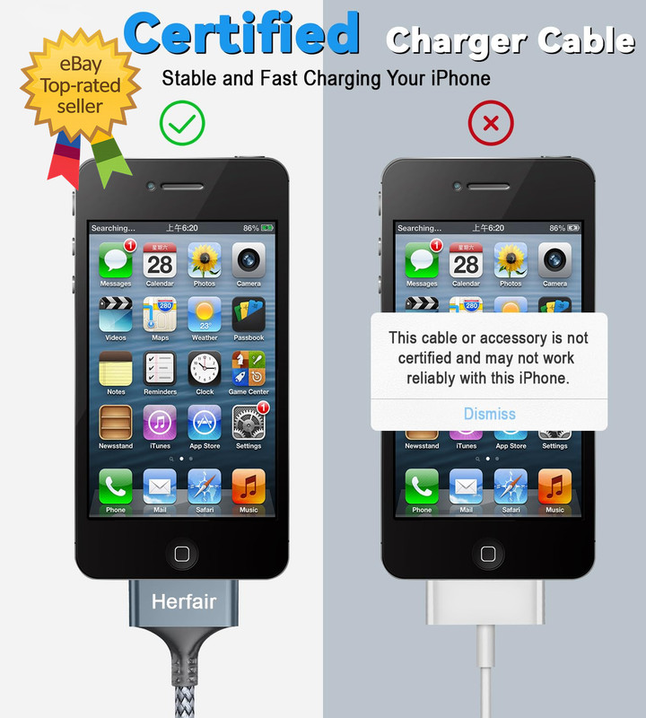 USB C to 30 Pin Charger Cable Nylon Braided Modern Charging Cord Compatible gallery