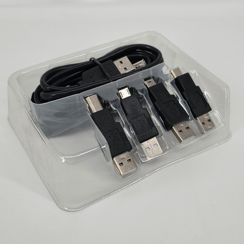 Philips 6' USB 2.0 Universal Kit with USB-C Black For All Brands - Open Box gallery