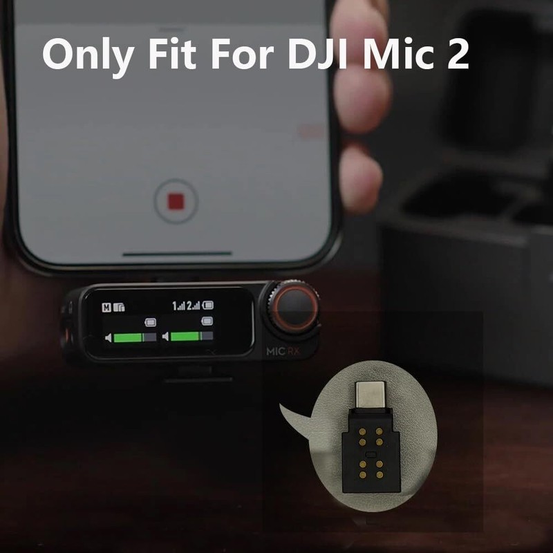 Genuine DJI Mic 2 Mobile Phone Adapter Type C For iPhone 16 15 Samsung S25 gallery