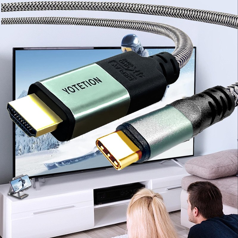 25FT USB-to HDMI-A Braided Cable, 4K60Hz, Suitable for Home Office [with MacB... gallery