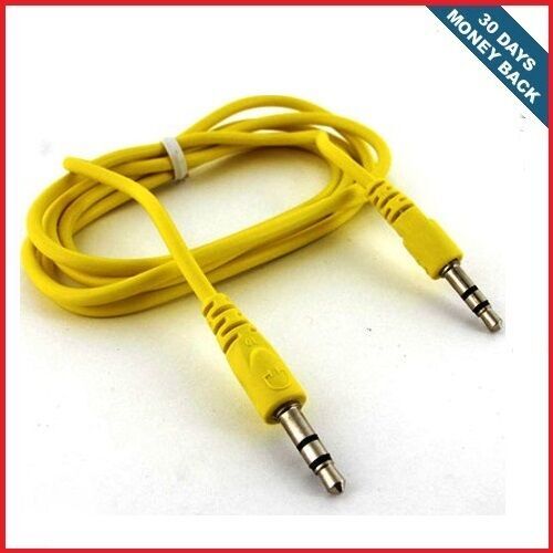 Yellow 3.5mm Stereo 3 feet Male to Male Mini Jack Port Audio Aux Cable Cord gallery