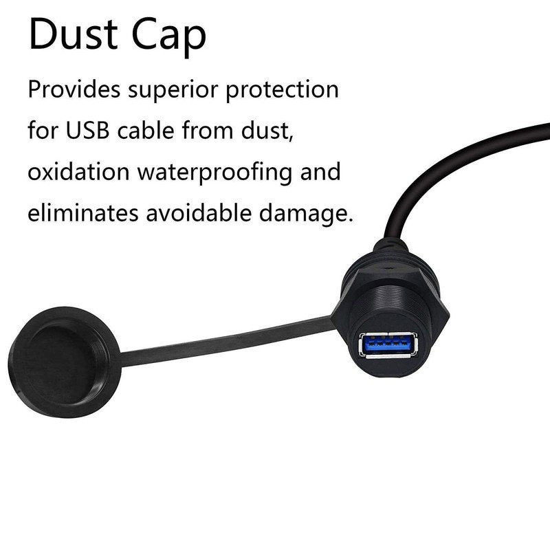 USB 3.0 A M/F Mount Extension Dash Flush Dashboard C gallery