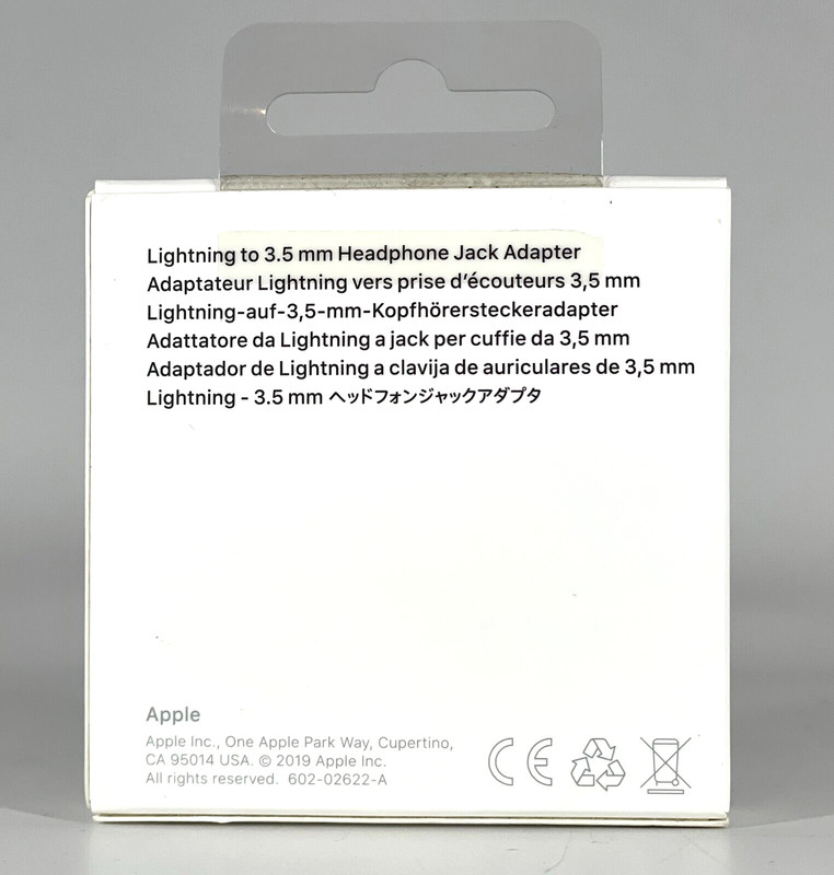 OEM Apple Lightning to Headphone 3.5mm Jack Adapter - White MMX62AM/A gallery