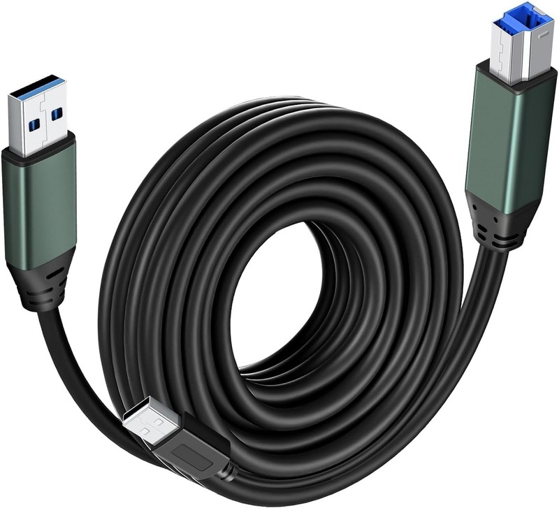 Kumiho USB 3.0 Printer Cable A Male to B Male （30Ft/10M） Compatible with Scan... gallery