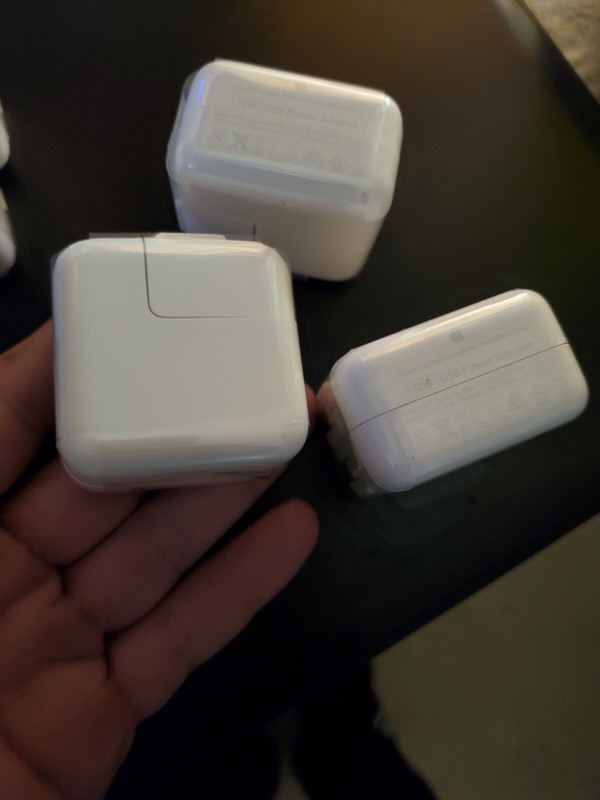 1 Apple 12W USB Power Travel Adapter AUTHINTIC APPLE IPHONE CHARGING BLOCK OEM gallery