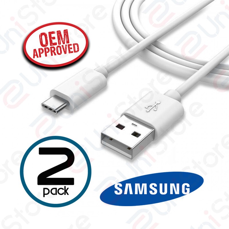 Original Samsung Galaxy S9/S9+/Note 9/S8/S8+ USB-C Fast Charging Cable – 2 Pack